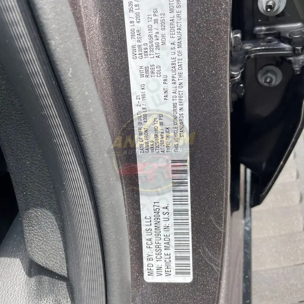 2021 Ram 1500 TRX