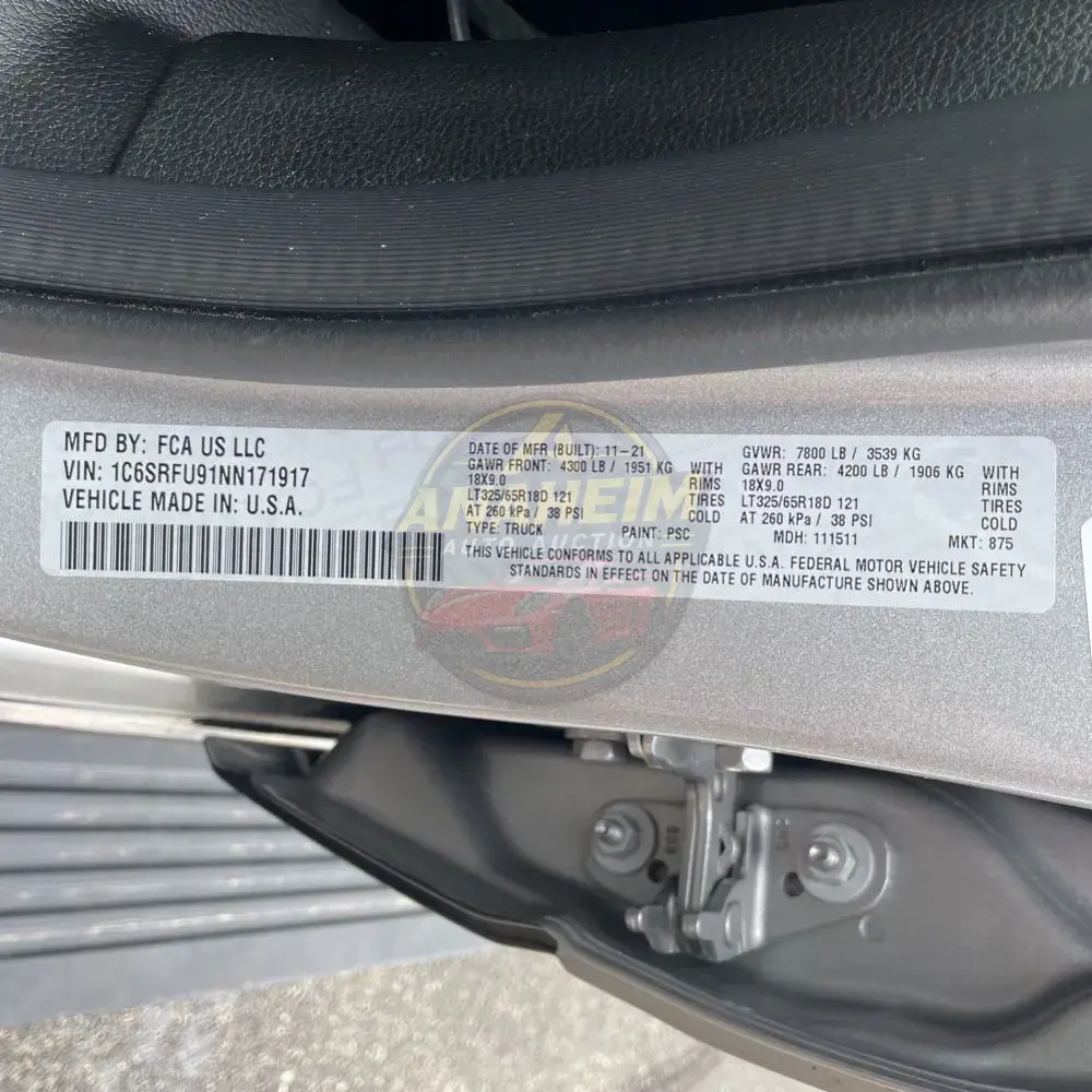 2022 Ram 1500 TRX