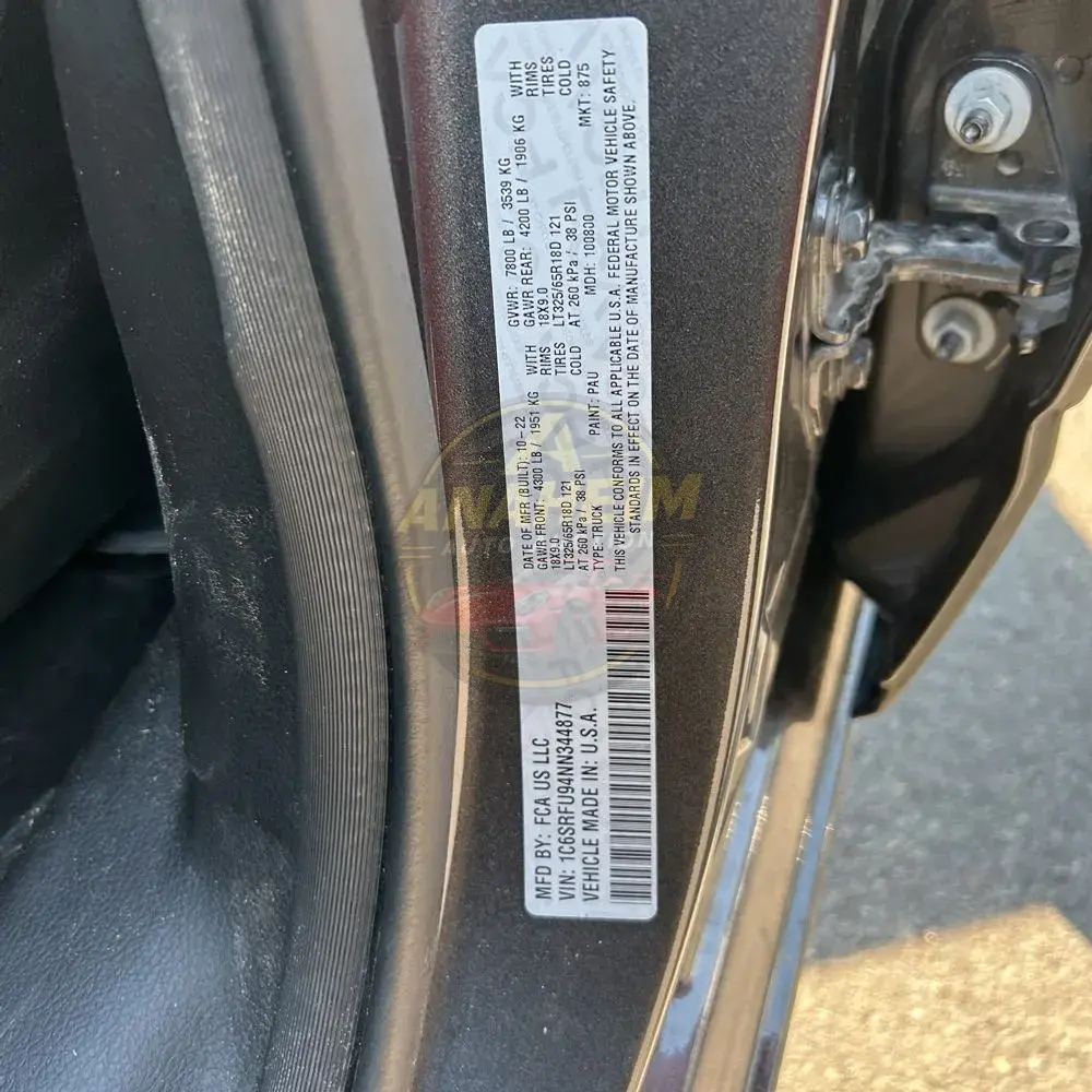 2022 Ram 1500 TRX