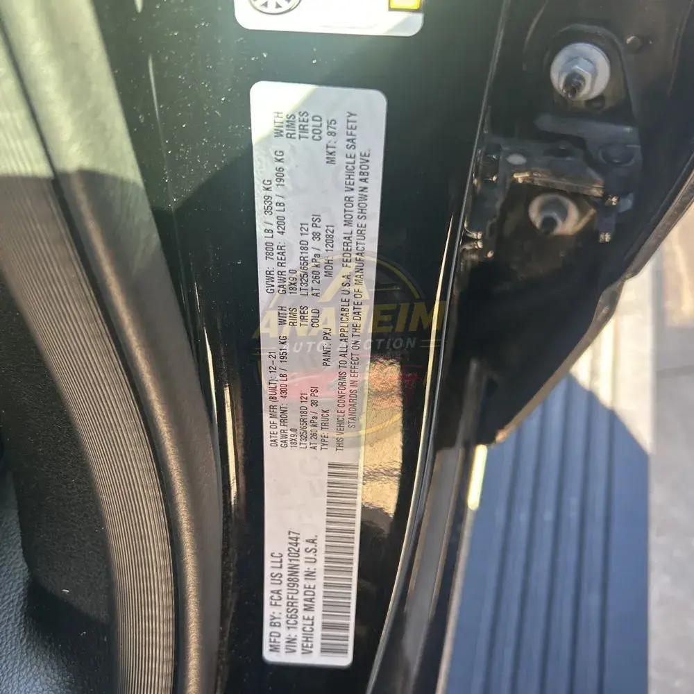 2022 Ram 1500 TRX