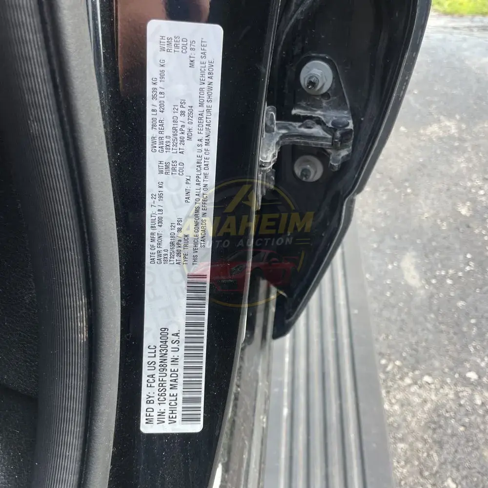 2022 Ram 1500 TRX