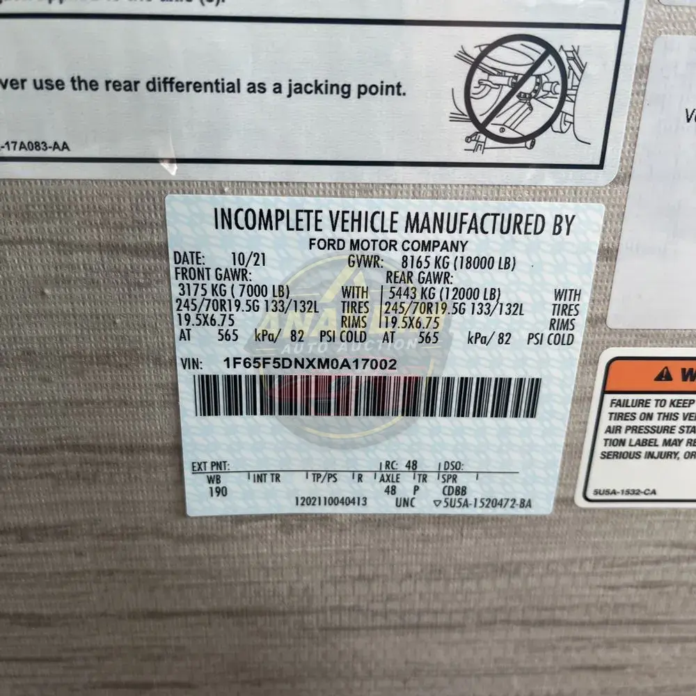2021 Ford Thor Freedom Traveler A29 Class A