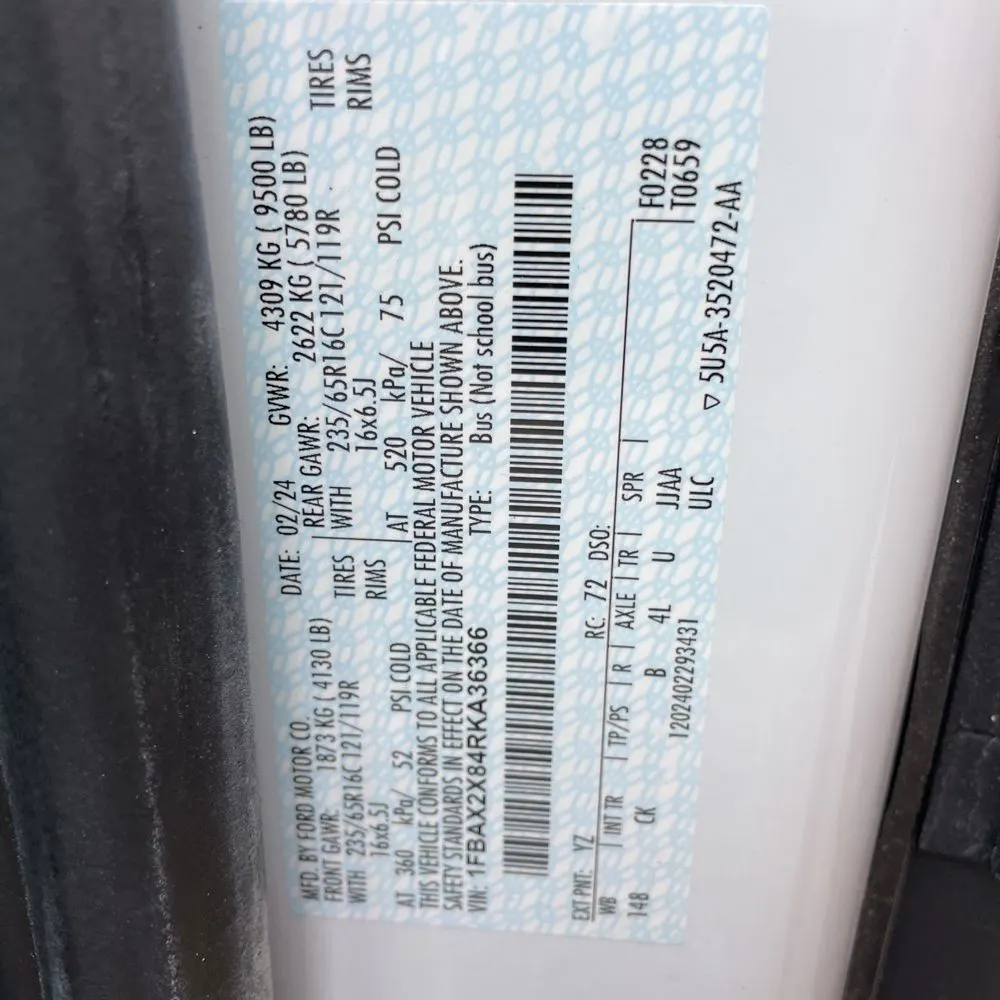 2024 Ford Transit 350 XLT