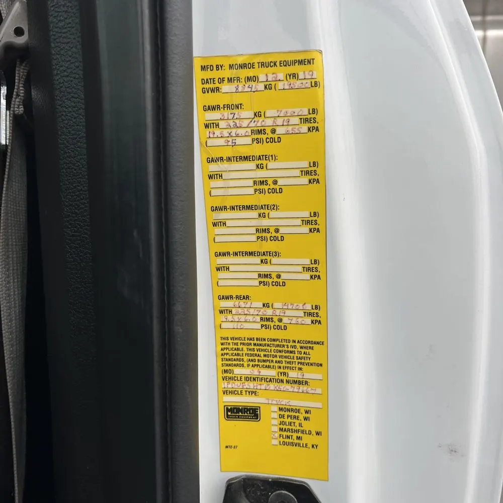 2019 Ford Commercial CA60-120 CONV CAB  4X4 6.7L
