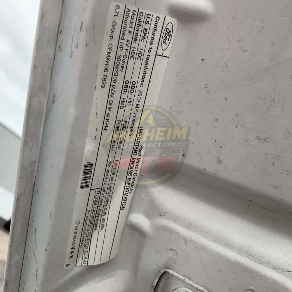 2012 Ford Commercial Conv Cab 4X4 (CA60-120)