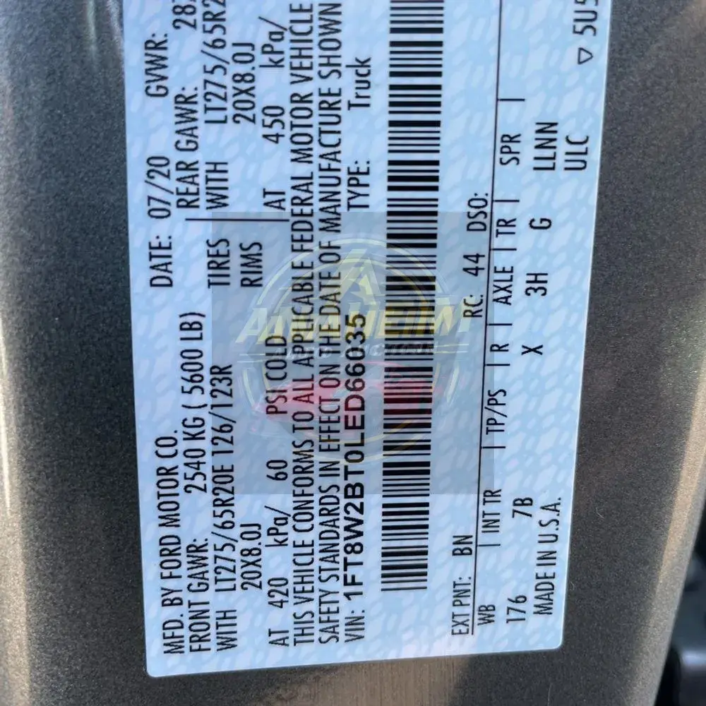 2020 Ford F-250 Super Duty Platinum