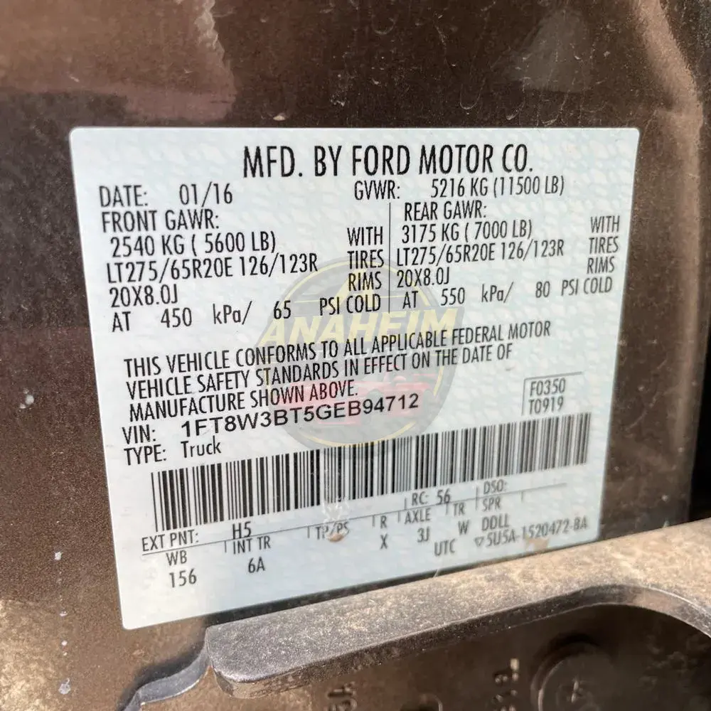 2016 Ford F-350 Super Duty Lariat