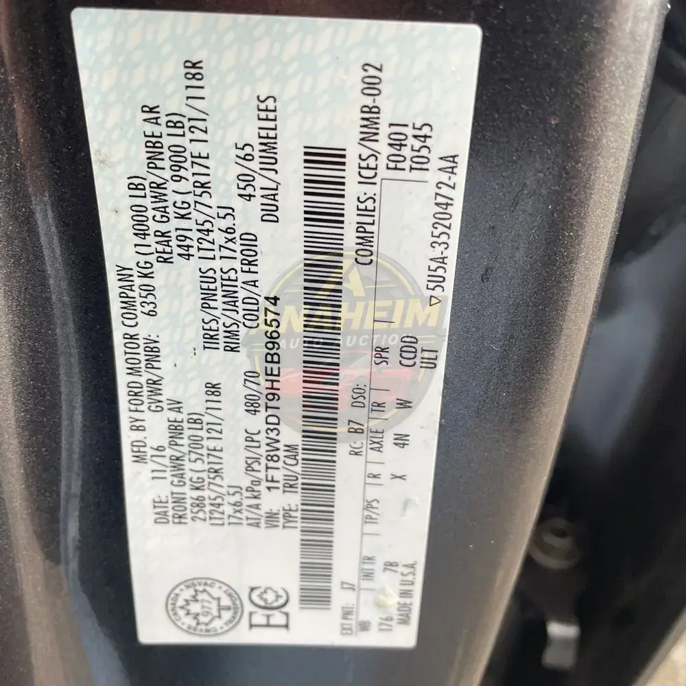 2017 Ford F350 S/D Platinum