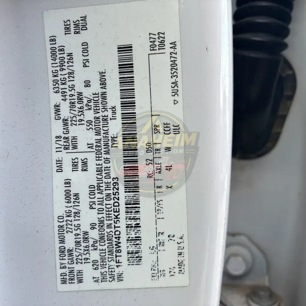 2019 Ford F-450 Super Duty Platinum