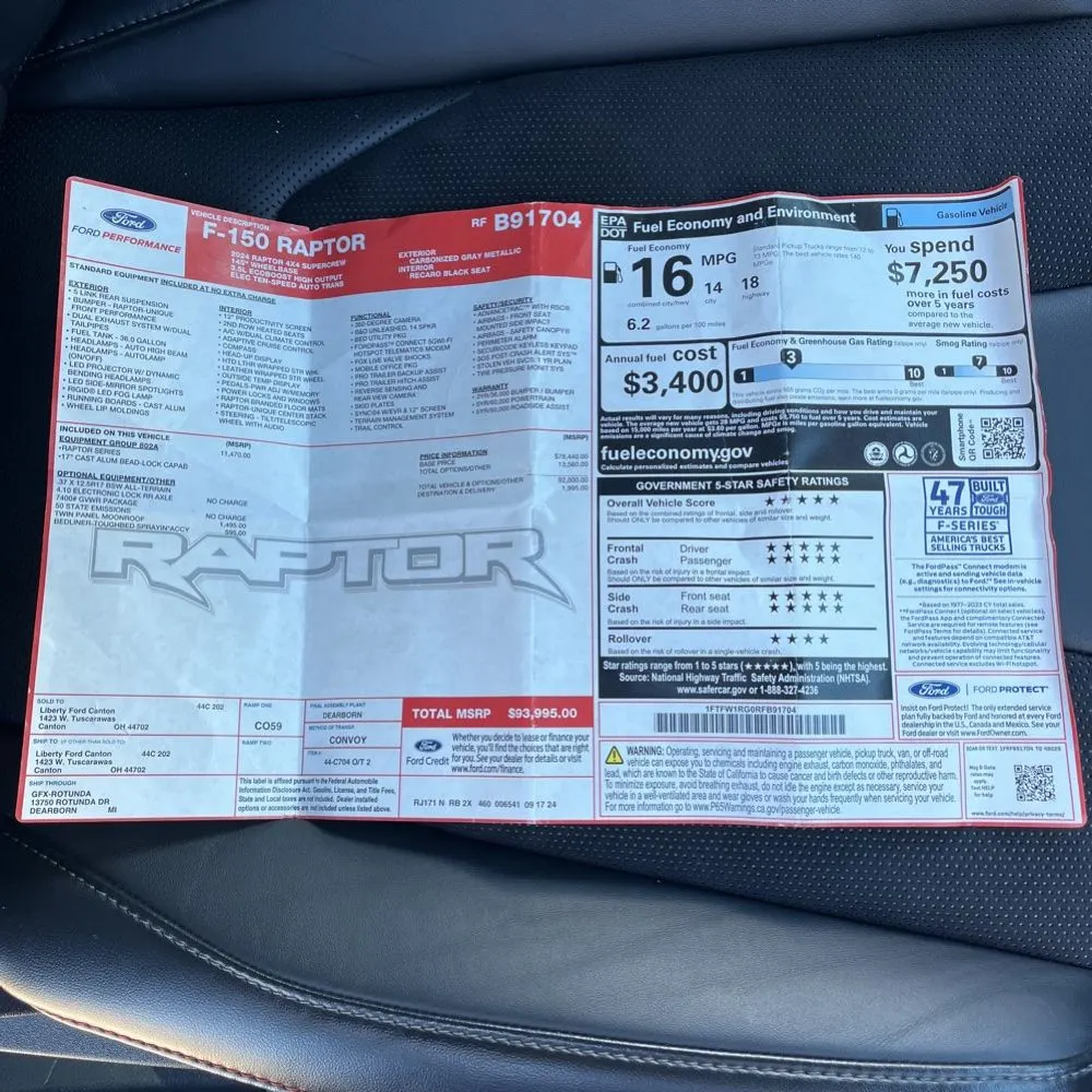 2024 Ford F-150 Raptor