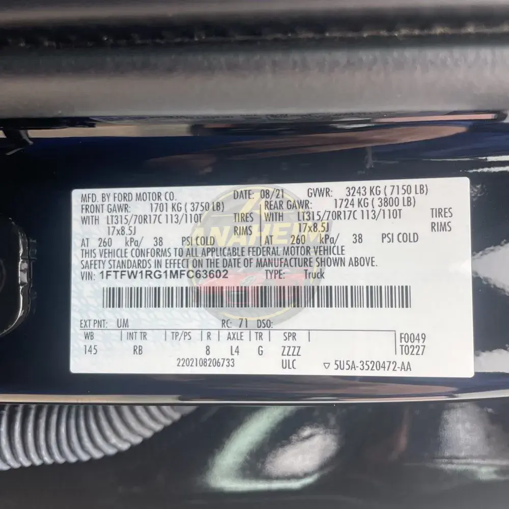 2021 Ford F-150 Raptor