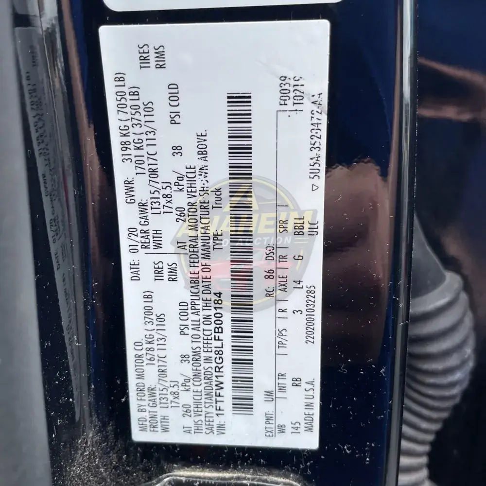 2020 Ford F-150 Raptor