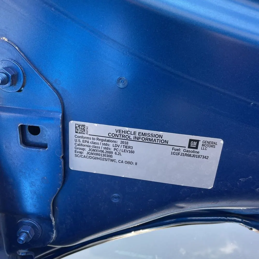 2018 Chevrolet Camaro ZL1