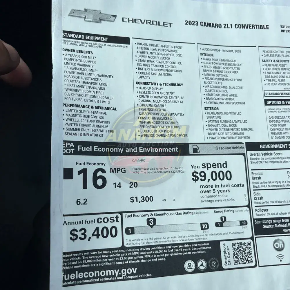 2023 Chevrolet Camaro ZL1