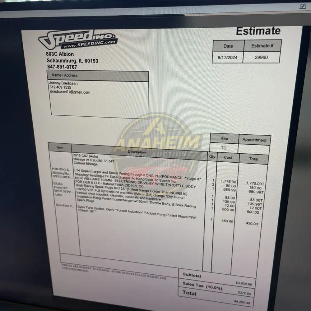 2016 Chevrolet Corvette Z06
