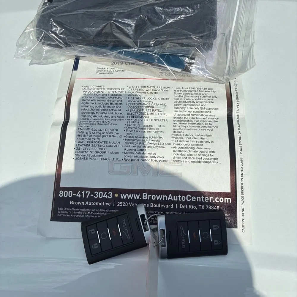 2019 Chevrolet Corvette Grand Sport