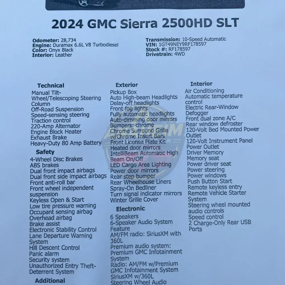 2024 GMC Sierra 2500 SLT