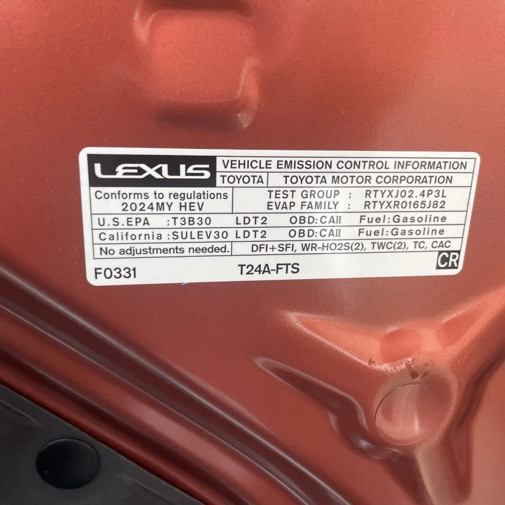 2024 Lexus RX 500h F SPORT Performance