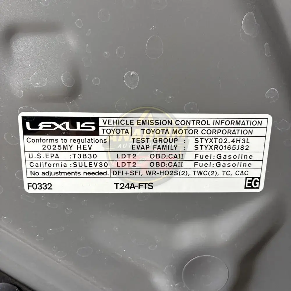 2025 Lexus RX 500h F SPORT Performance