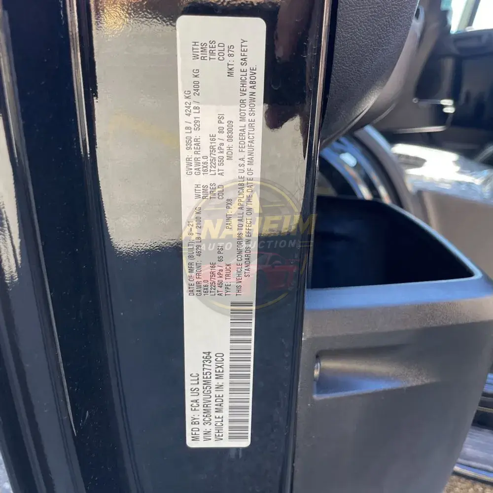 2021 Ram ProMaster 3500 159 WB