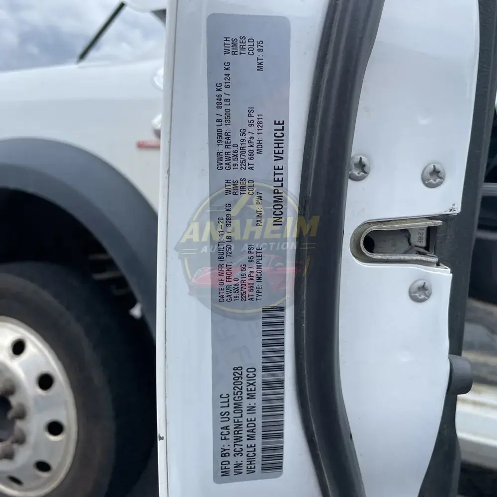 2021 Ram Commercial Tradesman CA60-84 CREW CAB/CHASSIS 4X4 6.7L