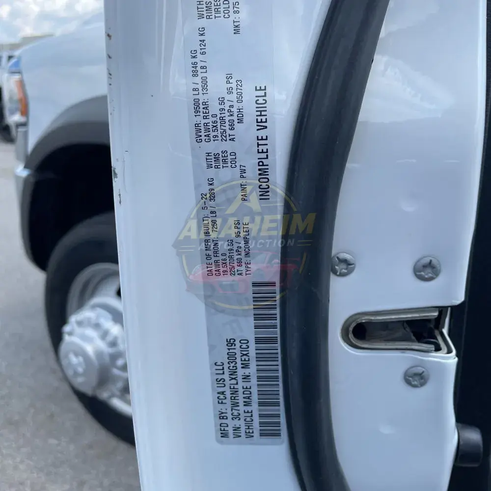 2022 Ram Commercial Tradesman CA60-84 CREW CAB/CHASSIS 4X4 6.7L