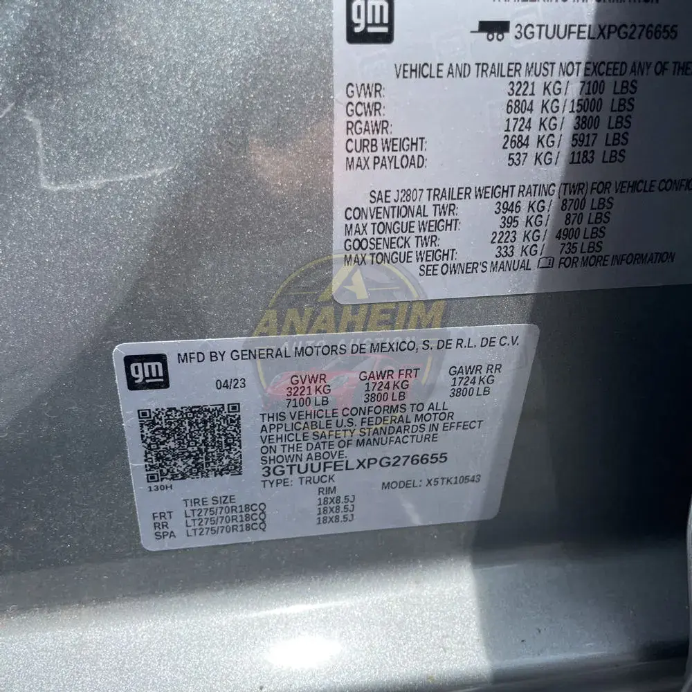 2023 GMC Sierra 1500 AT4X