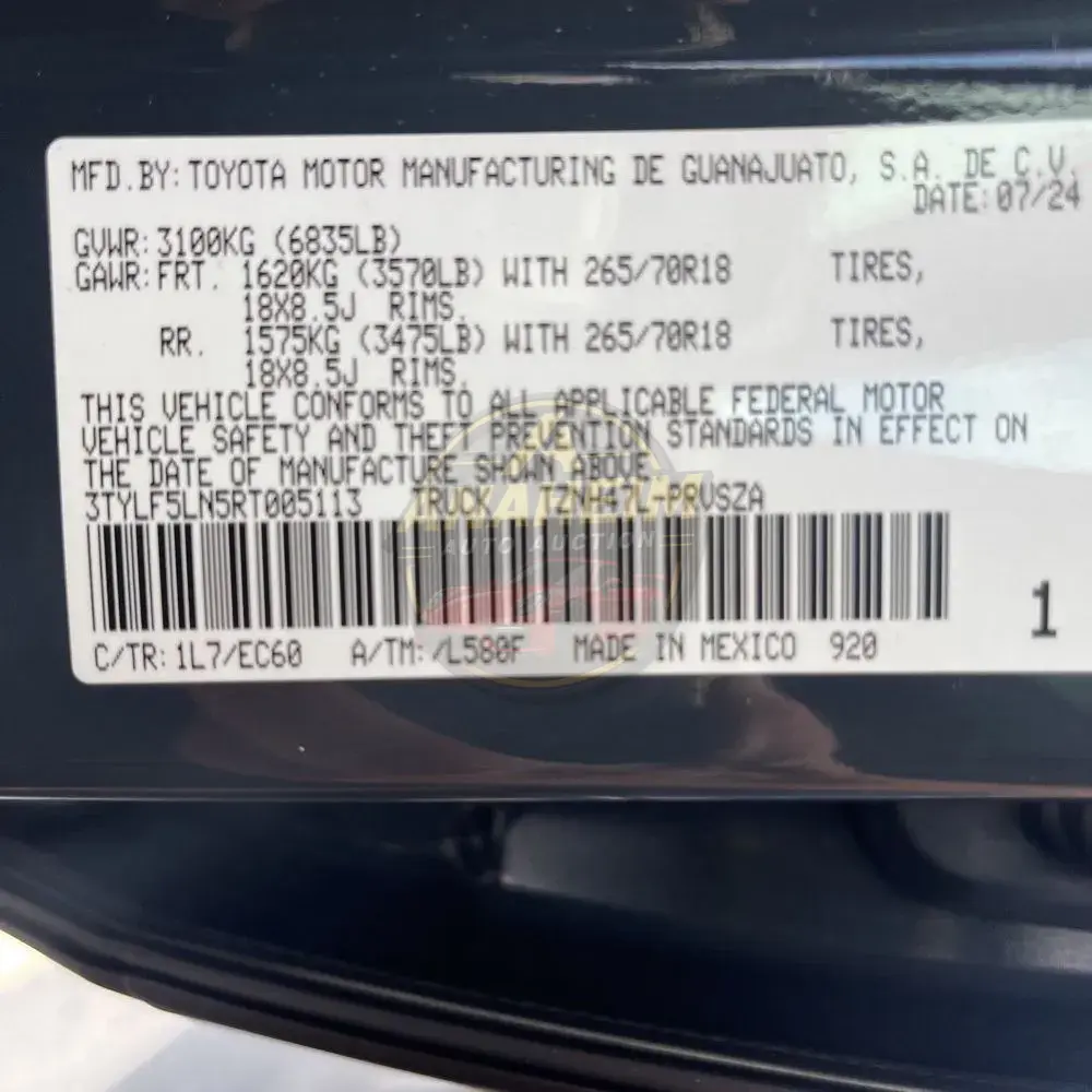 2024 Toyota Tacoma Trailhunter HV