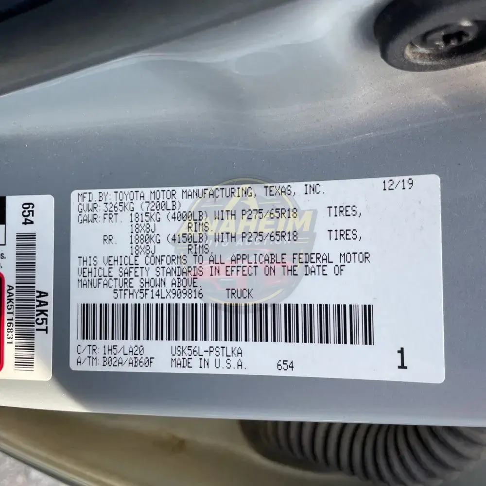 2020 Toyota Tundra Limited