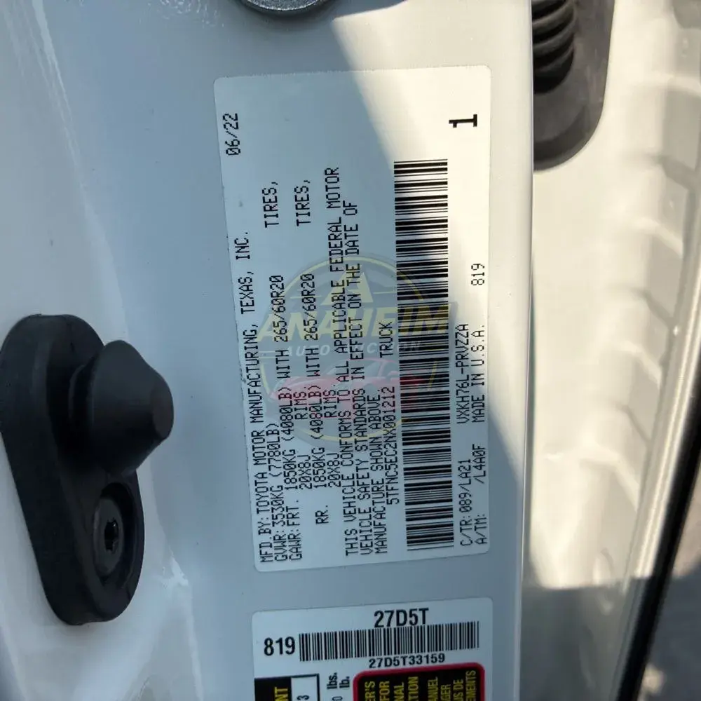 2022 Toyota Tundra Platinum HV