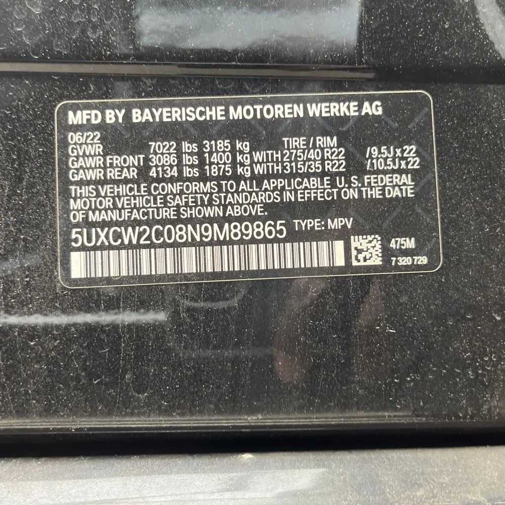 2022 BMW X7 XDrive40i