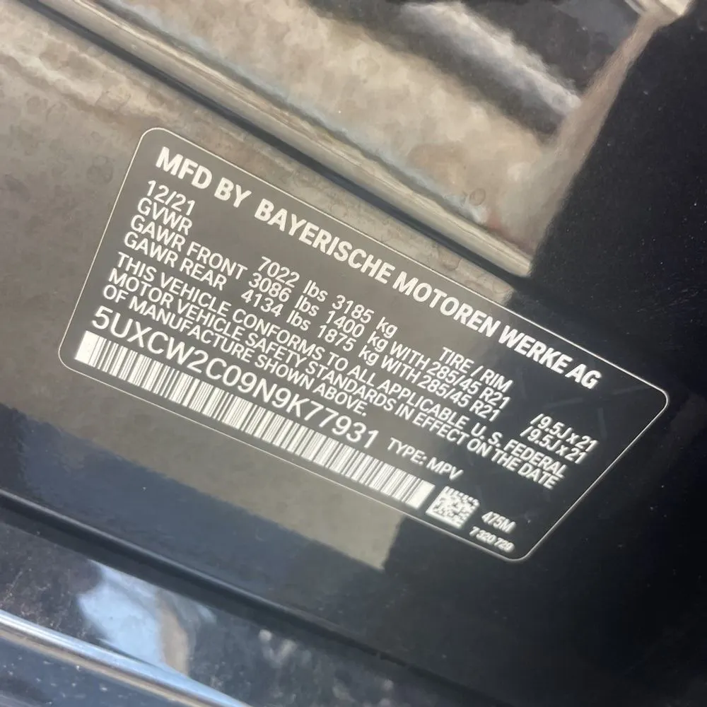 2022 BMW X7 XDrive40i