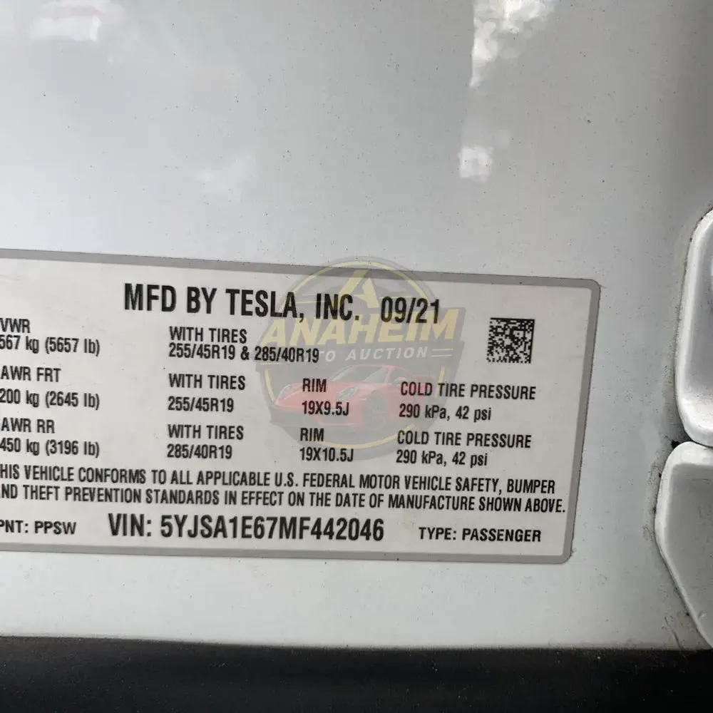 2021 Tesla Model S Plaid