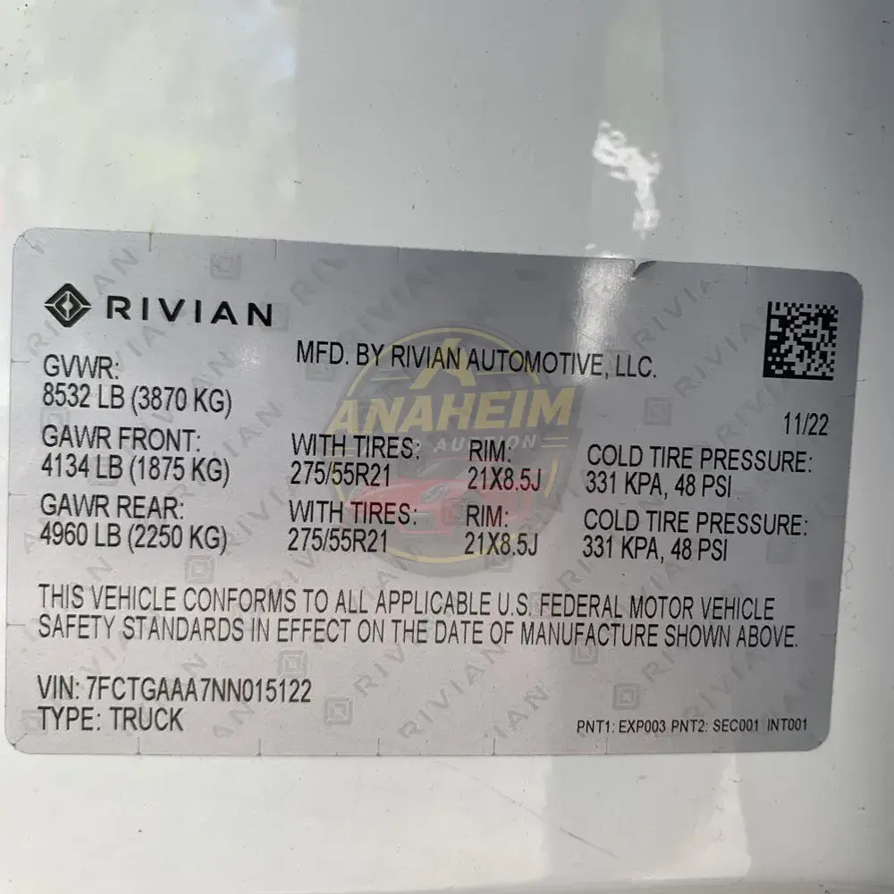 2022 Rivian R1T Adventure