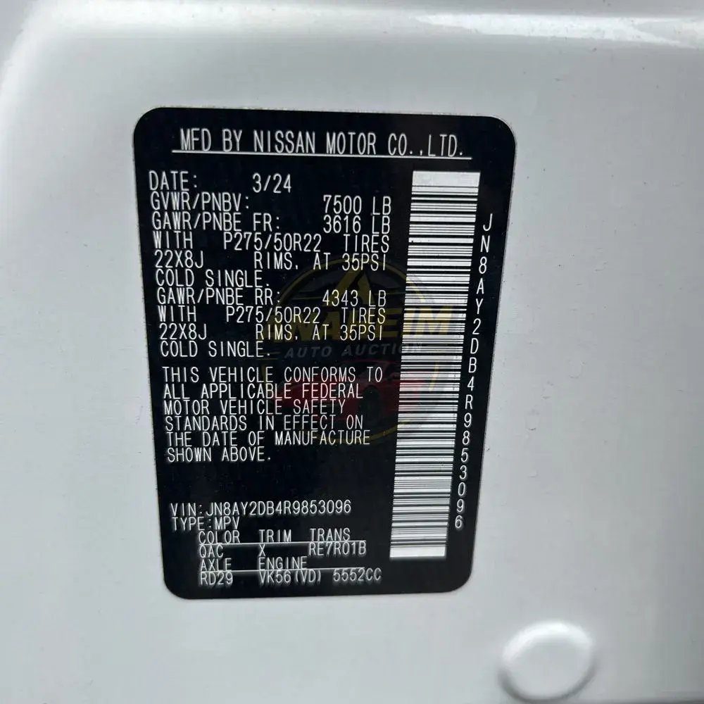 2024 Nissan Armada Platinum