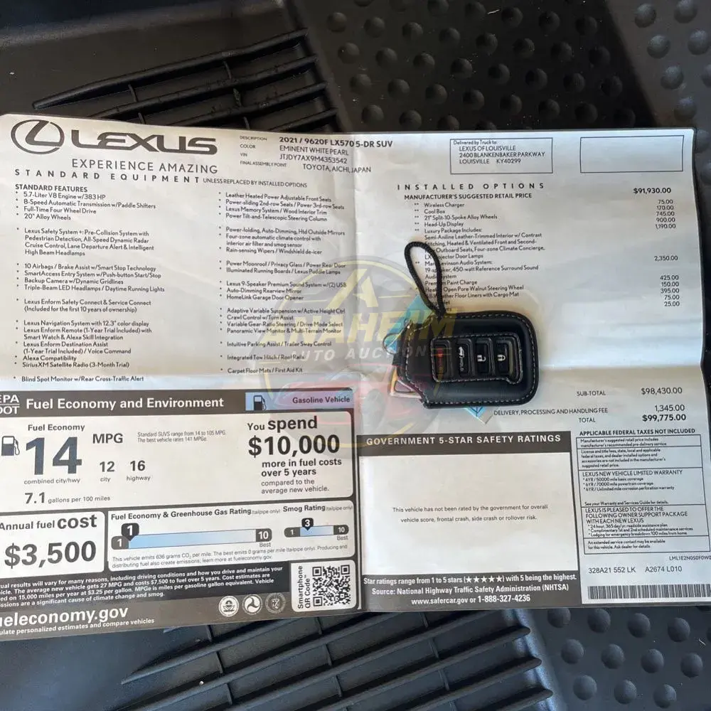 2021 Lexus LX 570 Three-Row