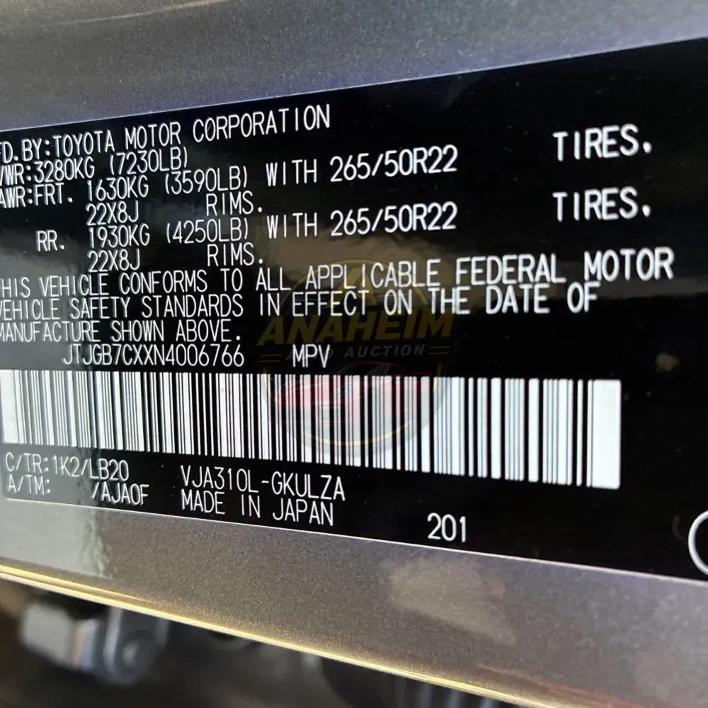2022 Lexus LX 600 Luxury