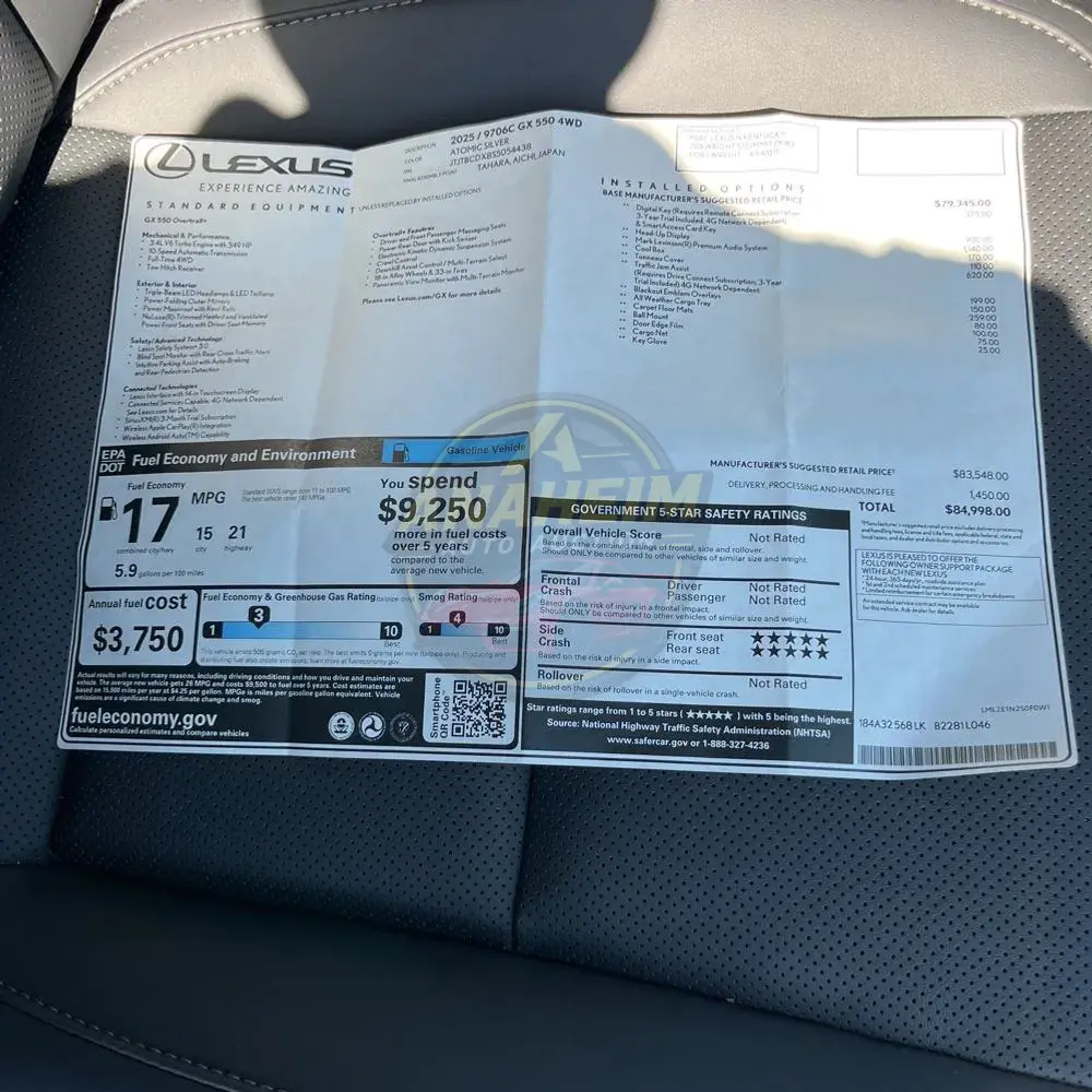 2025 Lexus GX 550 Overtrail+