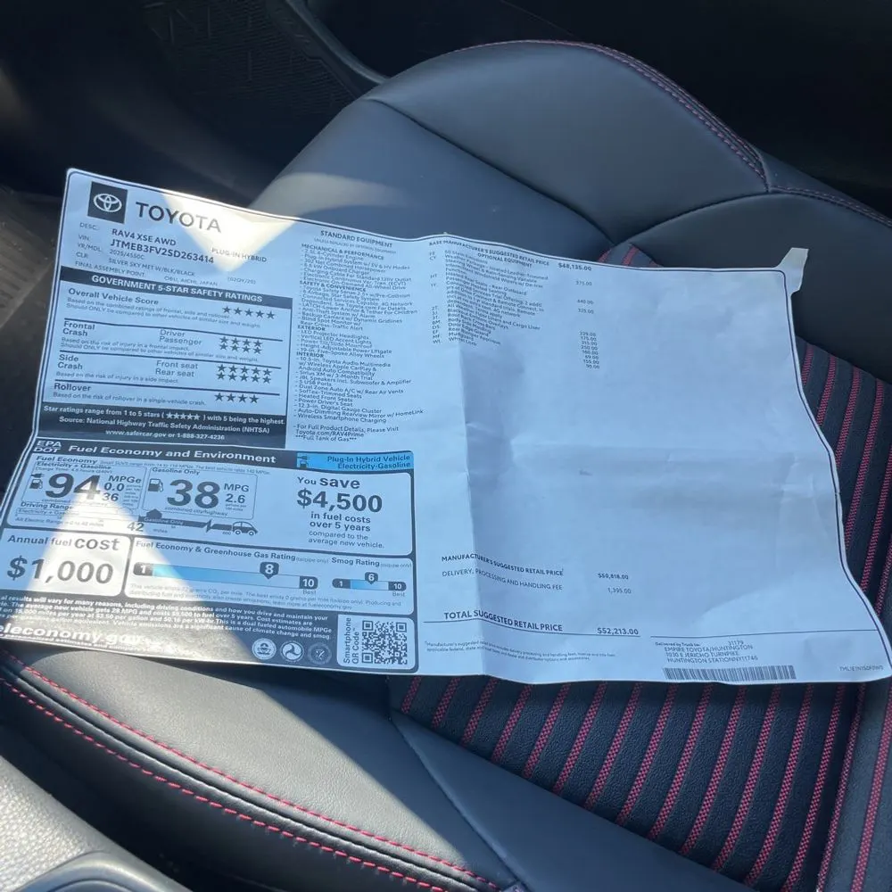 2025 Toyota RAV4 Plug-in Hybrid XSE