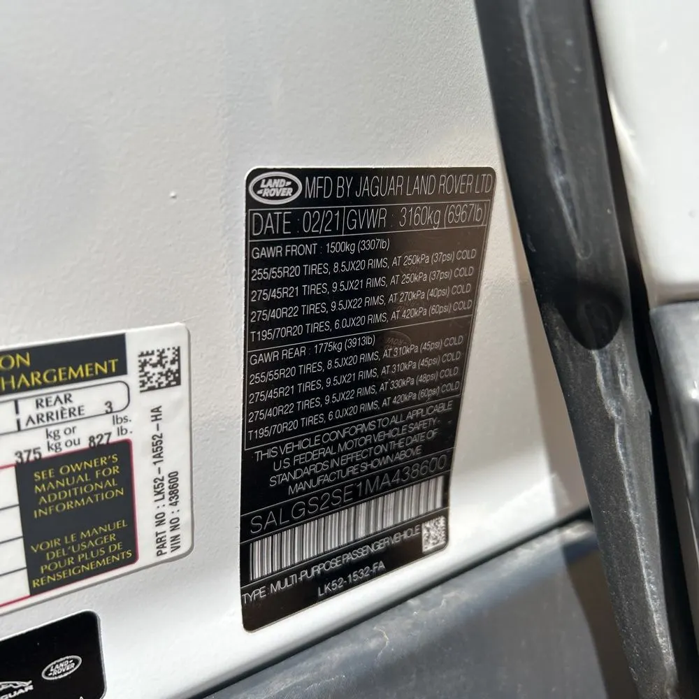 2021 Land Rover Range Rover P525 HSE Westminster Edition