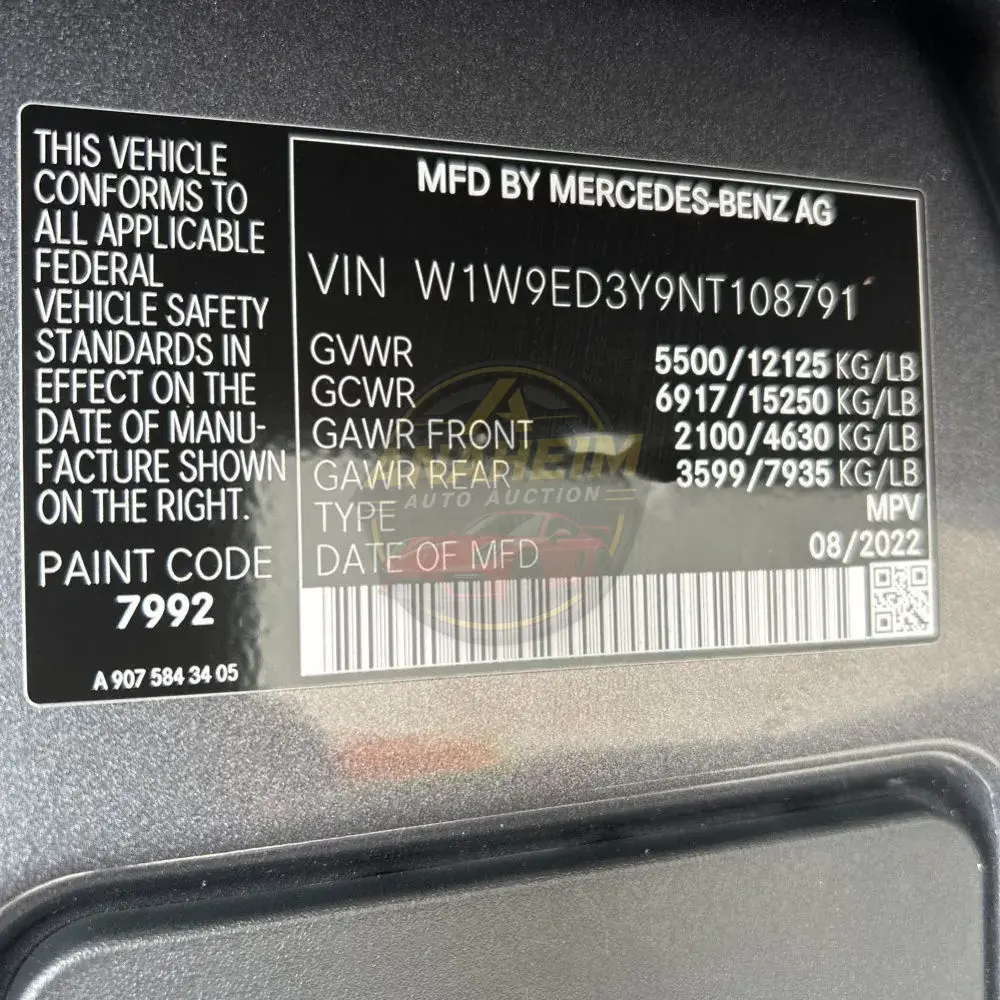 2022 Mercedes-Benz Sprinter 4500