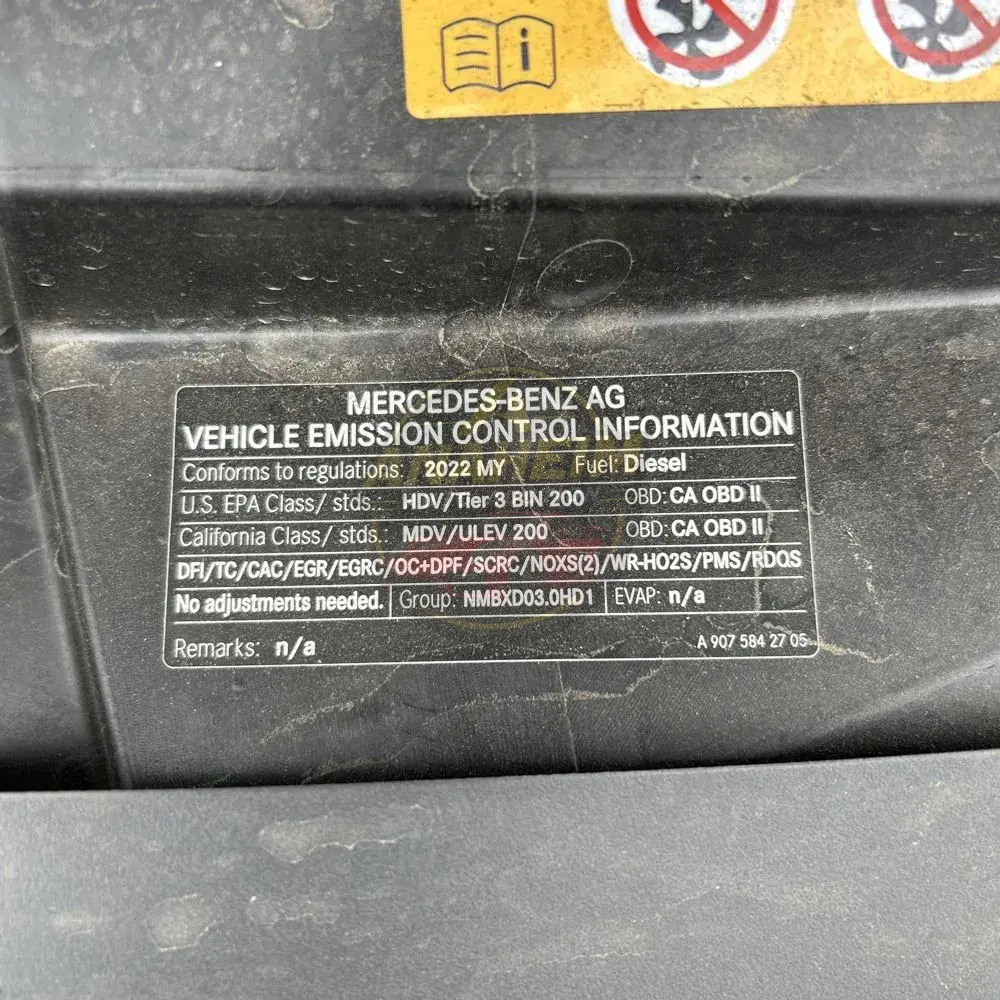 2022 Mercedes-Benz Sprinter 2500