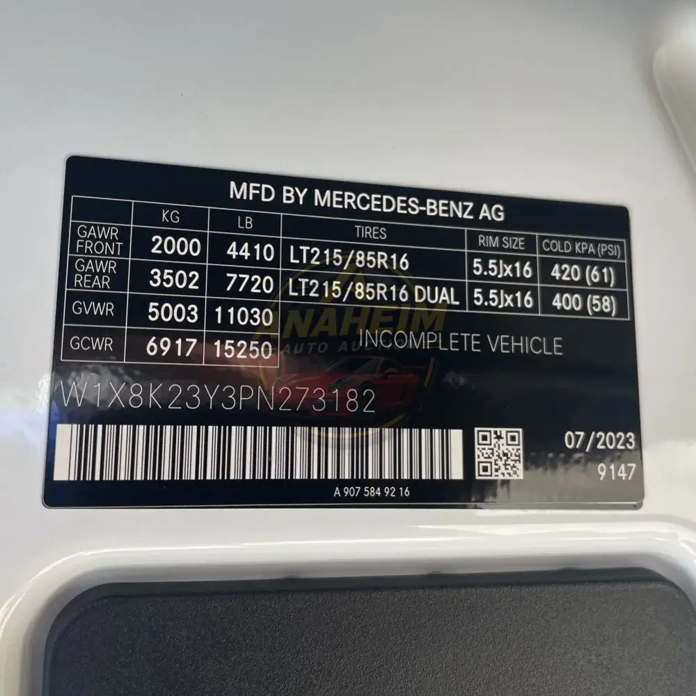 2023 Mercedes-Benz Sprinter 3500XD