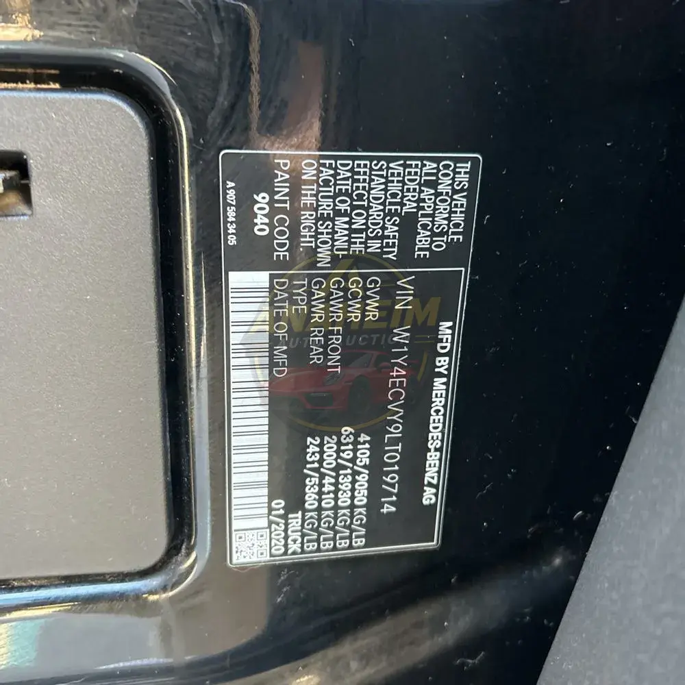 2020 Mercedes-Benz Sprinter 2500 High Roof V6