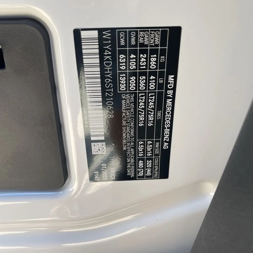 2025 Mercedes-Benz Sprinter 2500