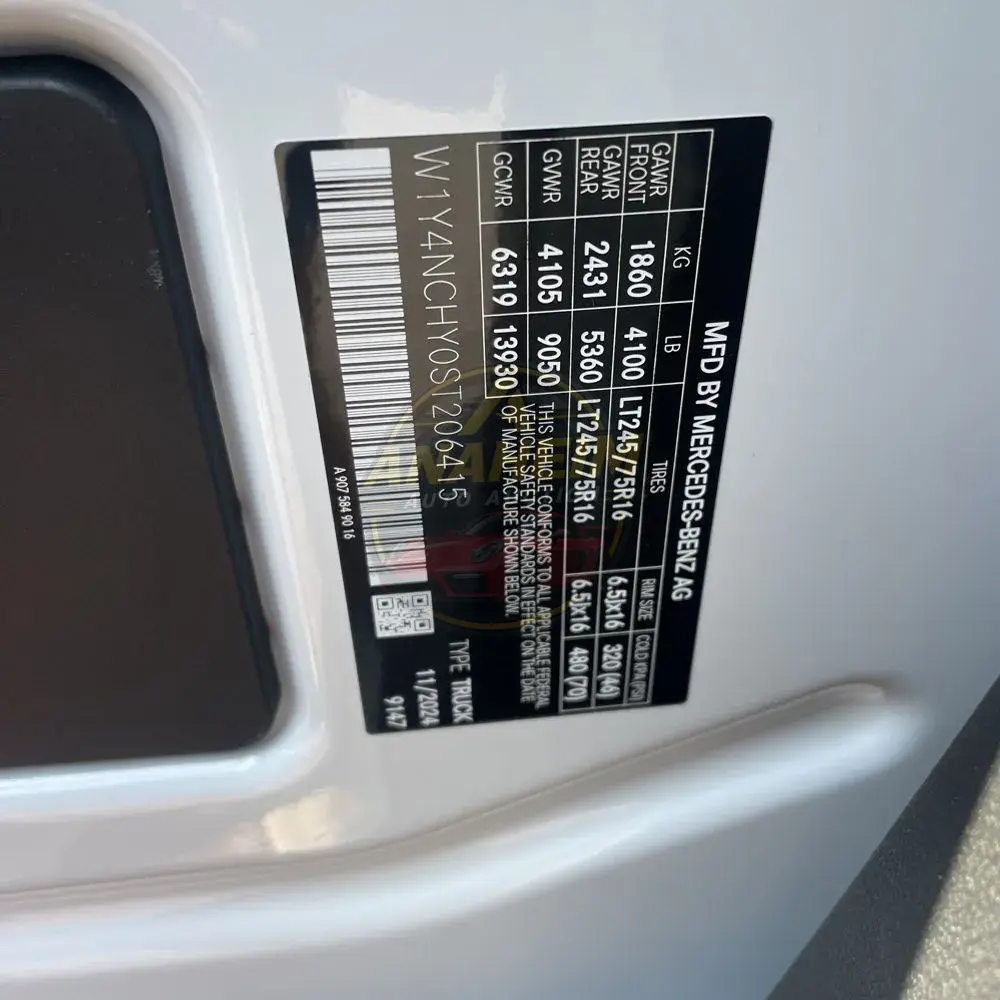 2025 Mercedes-Benz Sprinter 2500