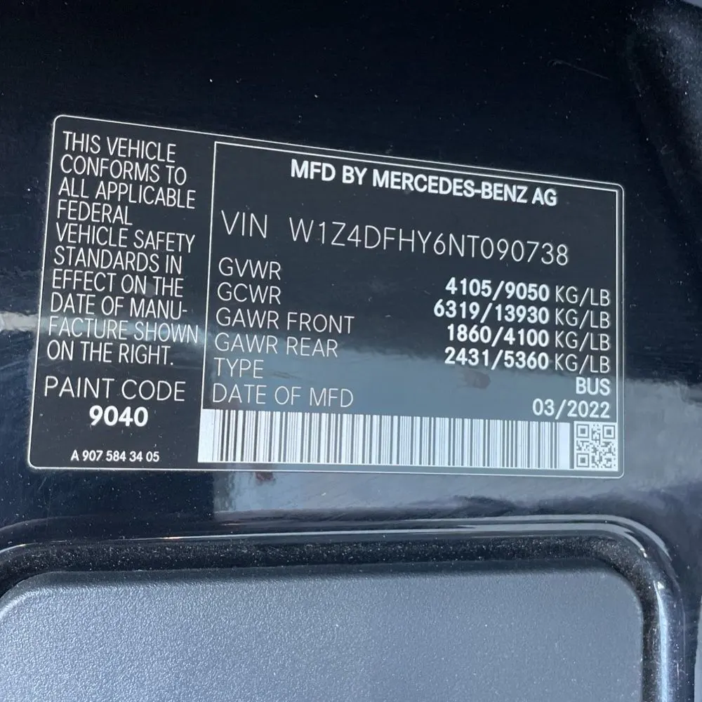 2022 Mercedes-Benz Sprinter 2500