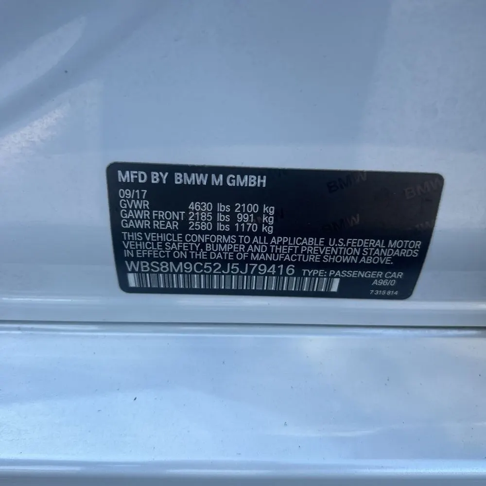 2018 BMW M3 Base