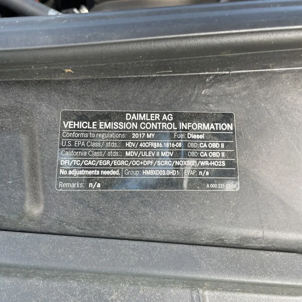 2017 Mercedes-Benz Sprinter 2500