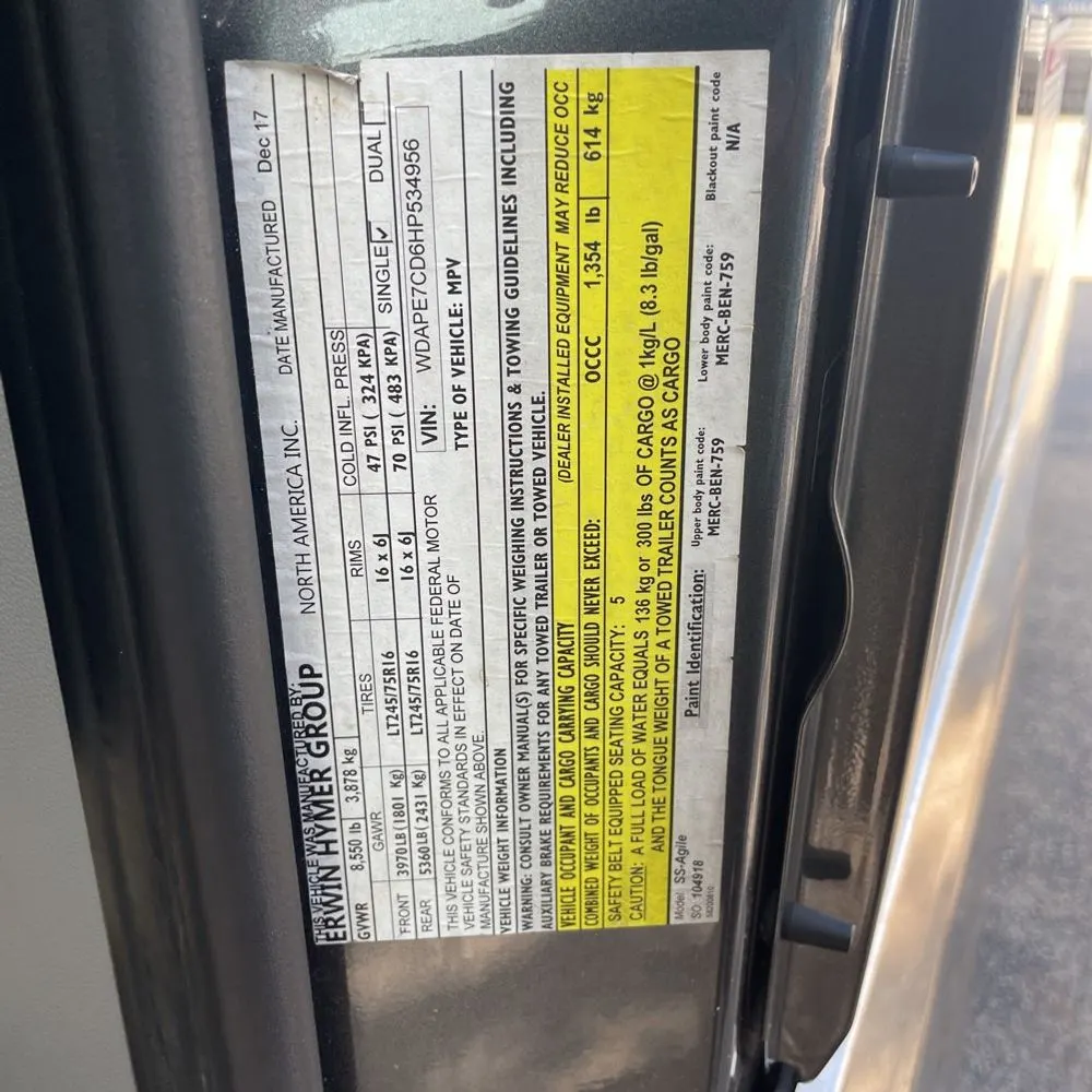 2017 Mercedes-Benz Sprinter 2500